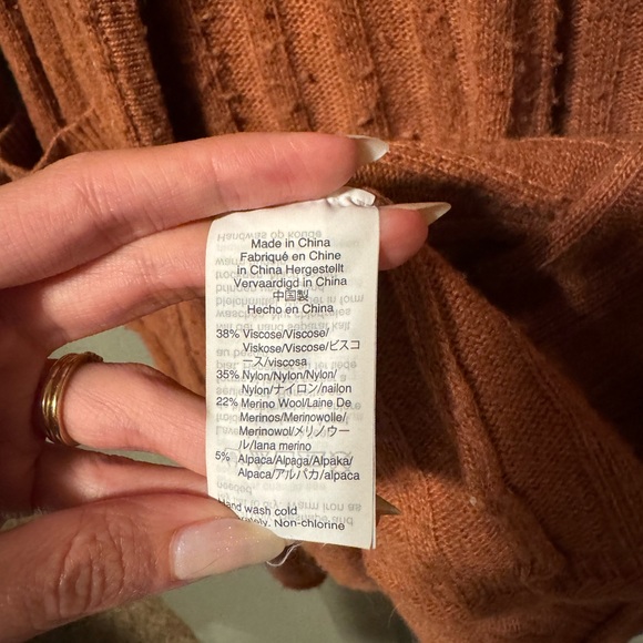 Madewell orange long cardigan - Picture 2 of 2